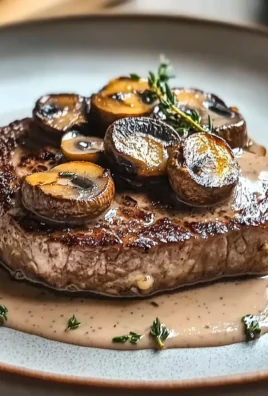 IRRESISTIBLE STEAK WITH MUSHROOM SAUCE RECIPE FOR DINNER