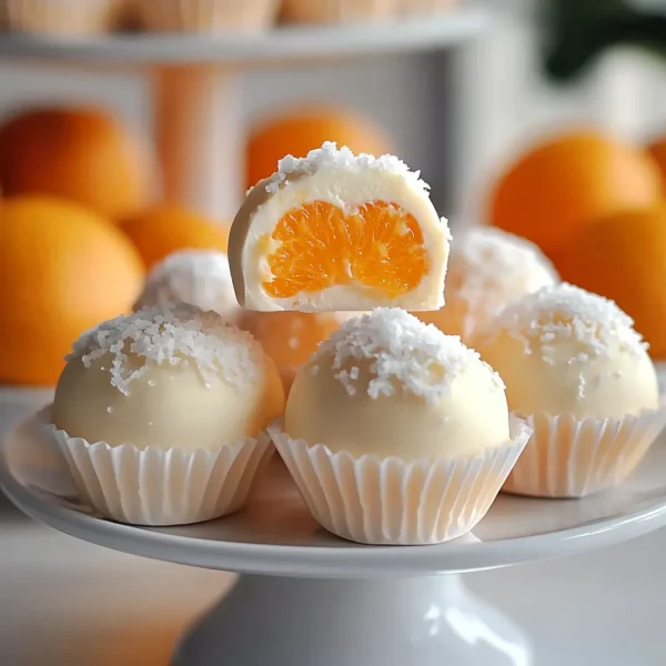 No Bake Orange Creamsicle Truffles!