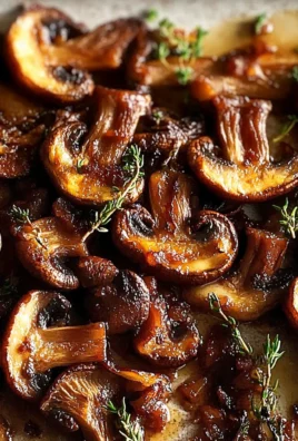 Oven-Roasted Mushrooms with Soy Sauce & Honey