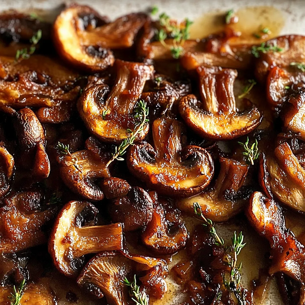 Oven-Roasted Mushrooms with Soy Sauce & Honey