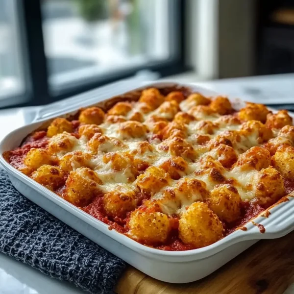 Pizza Tot Casserole