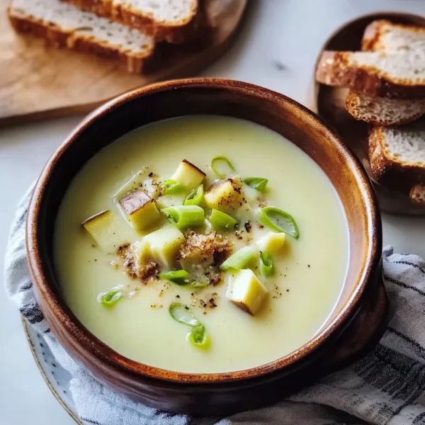 Potato and Leek Soup with Truffle Oil Recipe