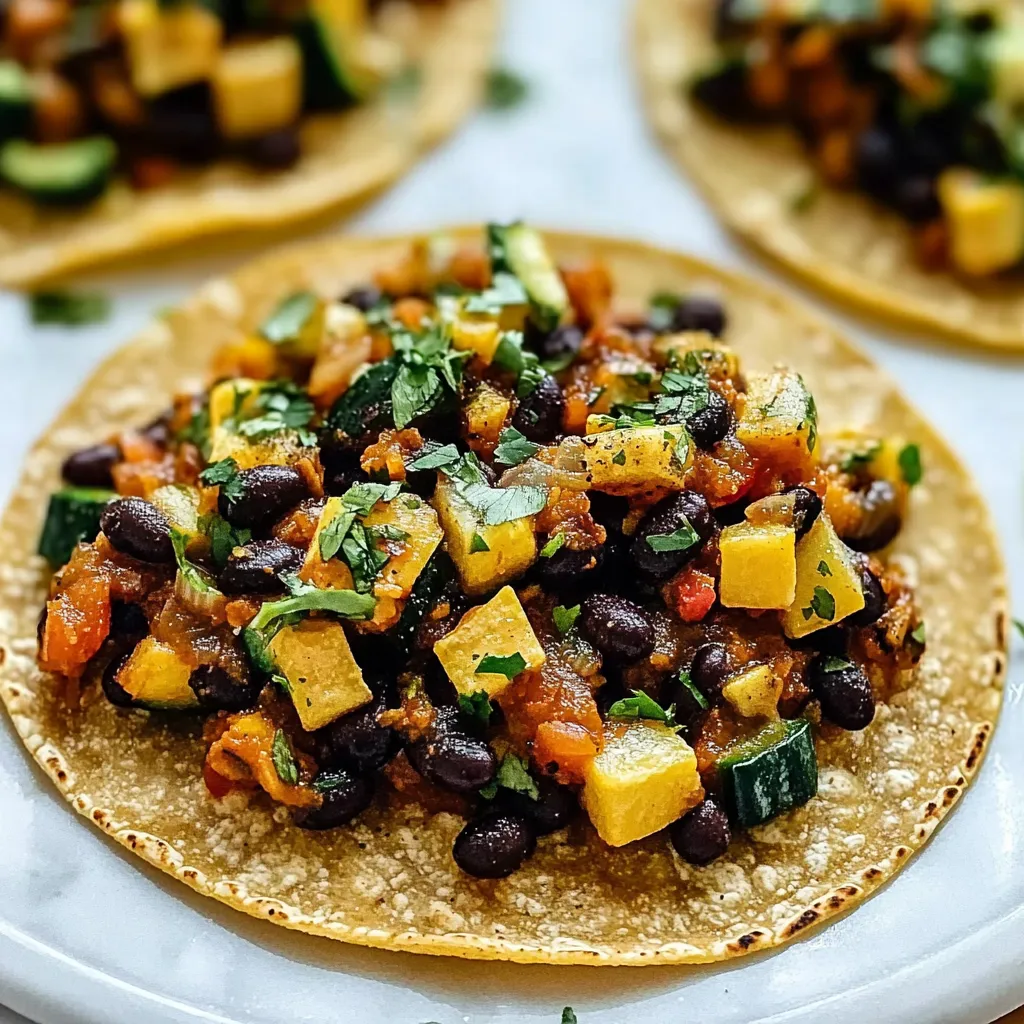 Pumpkin and Black Bean Tacos Recipe