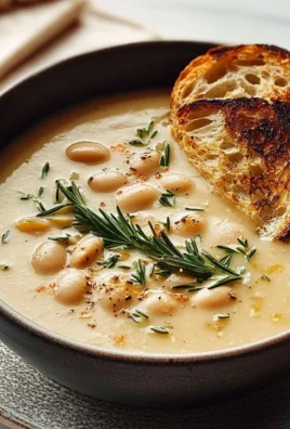Rosemary and Roasted Garlic White Bean Soup Recipe
