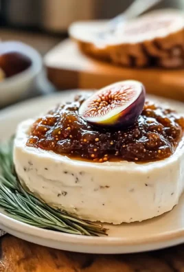 Rustic Goat Cheese Fig Jam Spread with Herbed Pecans