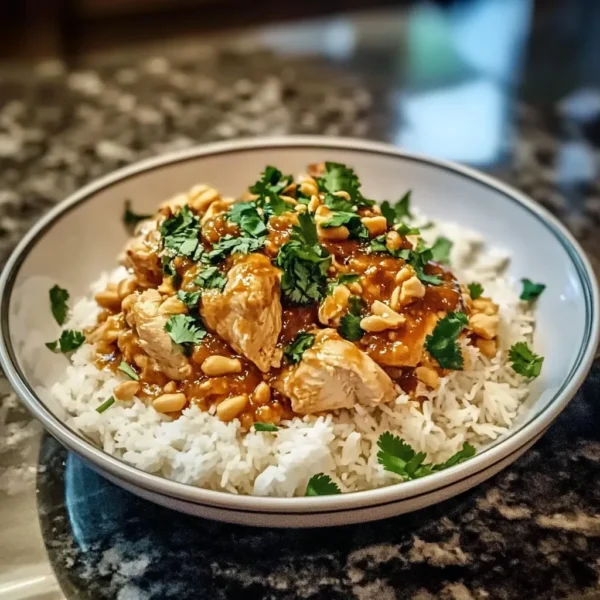 Slow Cooker Peanut Chicken