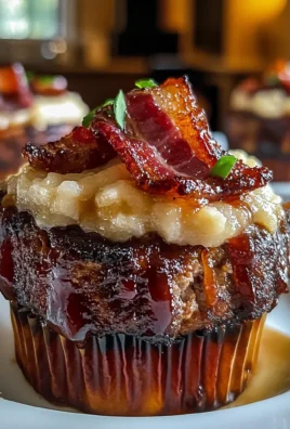 Smoky Bourbon BBQ Bacon-Wrapped Meatloaf Cupcakes Bliss
