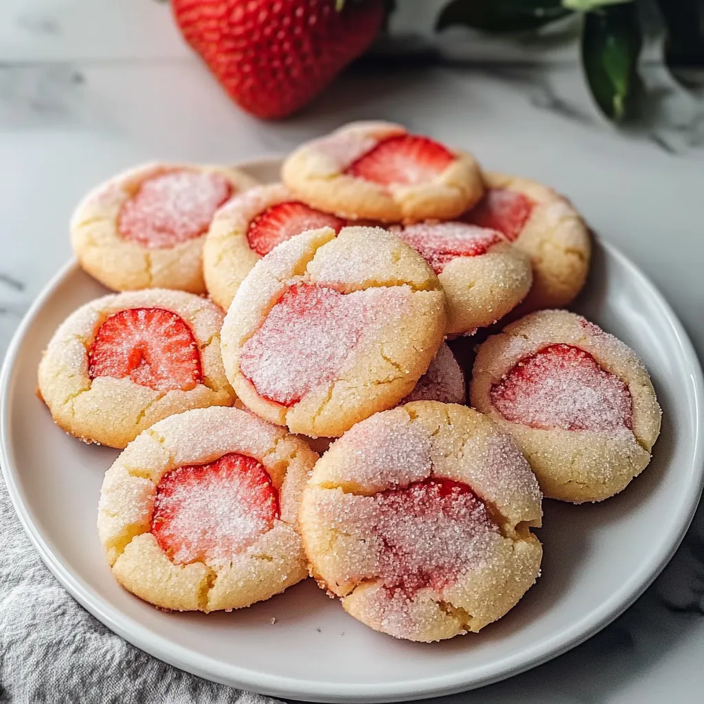 Soft Strawberry Sugar Cookies - Vegan and Allergy-Friendly Heaven