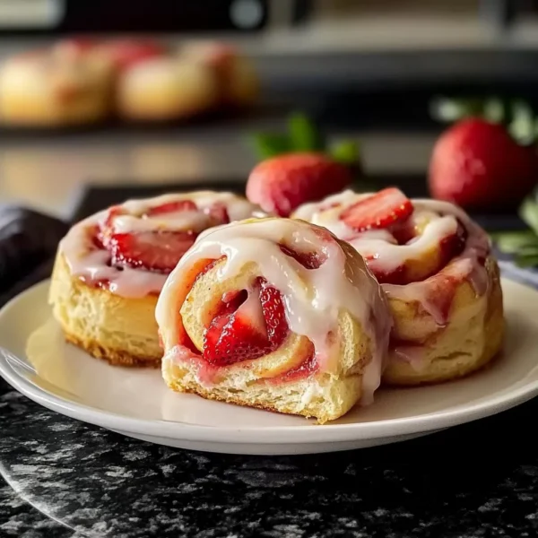 Strawberry Cheesecake Cinnabon Rolls