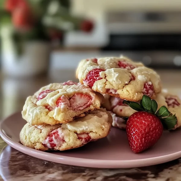 Strawberry Cheesecake Cookies