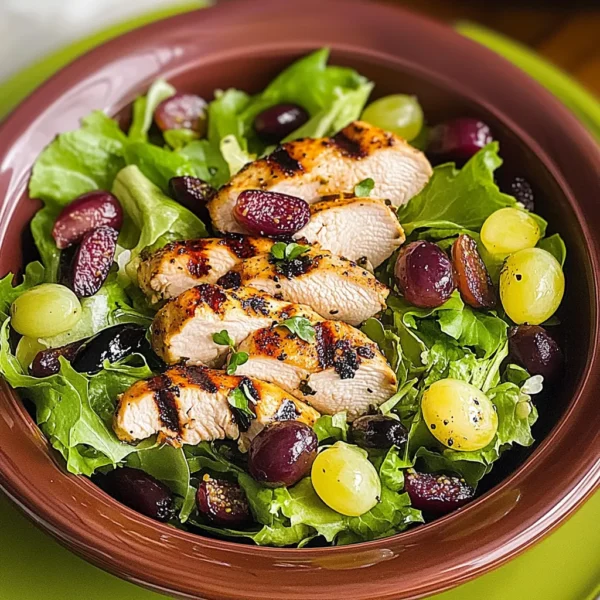 VIBRANT GRILLED CHICKEN AND GRAPE SPRING SALAD RECIPE