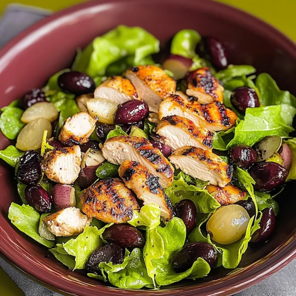 VIBRANT GRILLED CHICKEN AND GRAPE SPRING SALAD RECIPE