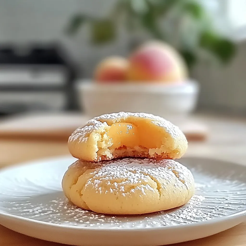 Whimsical Peach Cookies: Delight in Every Chewy Bite