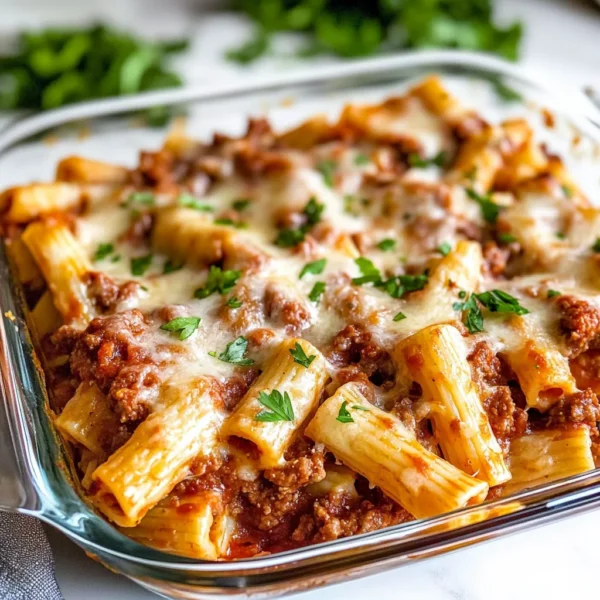 Baked Rigatoni With Meat Sauce