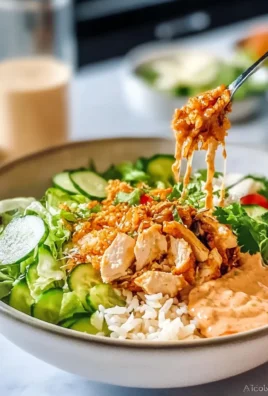 Chicken Satay Crispy Rice Salad Bowls