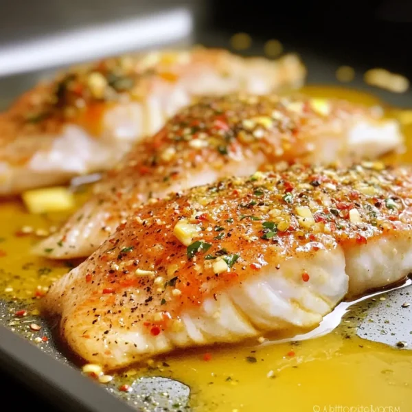 Garlic Butter Oven Baked Tilapia