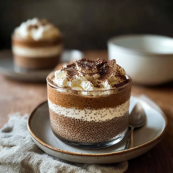 Tiramisu Chia Pudding With Greek Yogurt