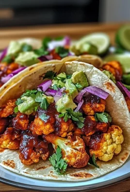 Vegan Smoky BBQ Cauliflower Tacos