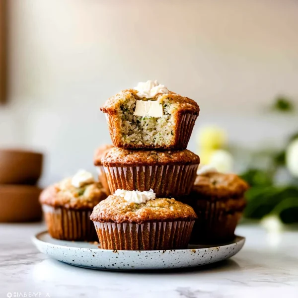 Cream Cheese Zucchini Muffins