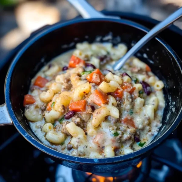 One Pot Chili Mac Camping