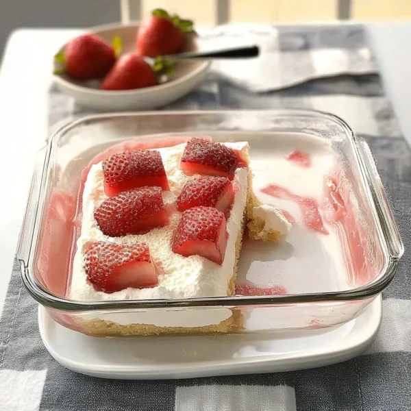 Strawberry-Rhubarb Cream Dessert