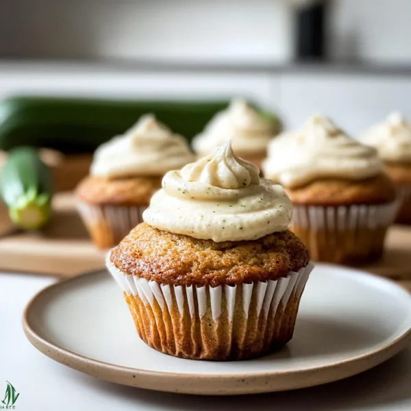 Zucchini Cupcakes with Cream Cheese Frosting
