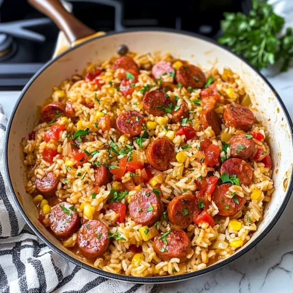 Kielbasa and Rice Skillet