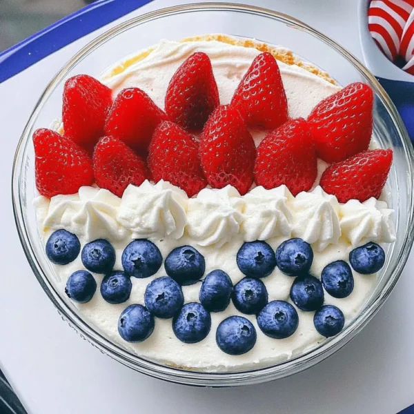 Red, White and Blue Dessert