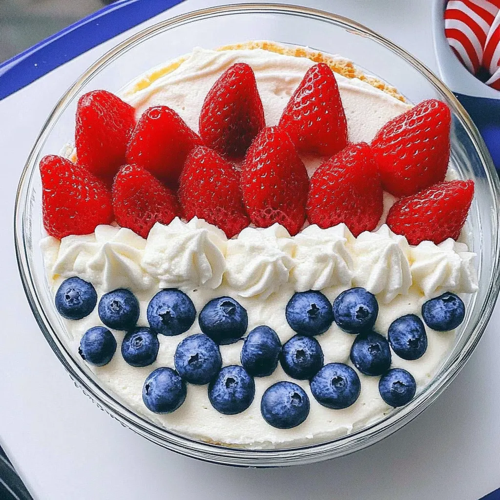 Red, White and Blue Dessert