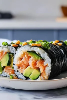 Spicy Salmon Sushi Roll-Ups