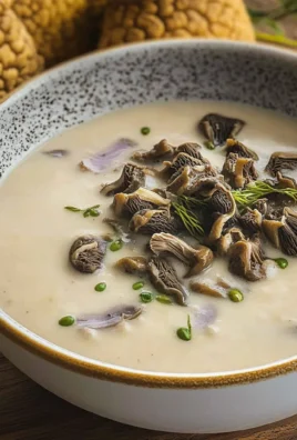 CREAM OF FRESH MOREL MUSHROOM SOUP
