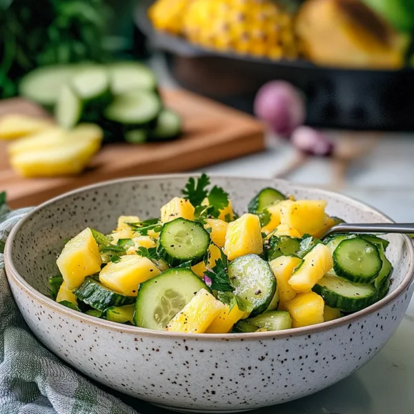 Chilled Pineapple Cucumber Salad