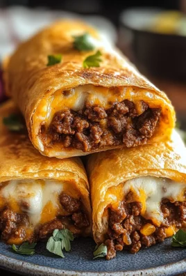 Beef and Cheese Chimichangas Recipe