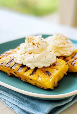 Grilled Pineapple with Mascarpone Whipped Cream Recipe