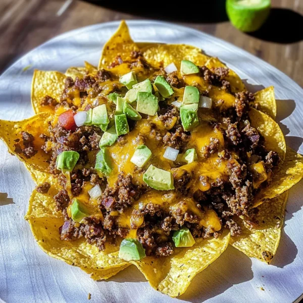 Easy Cheesy Beef Nachos