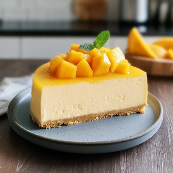 No-Bake Mango Cheesecake