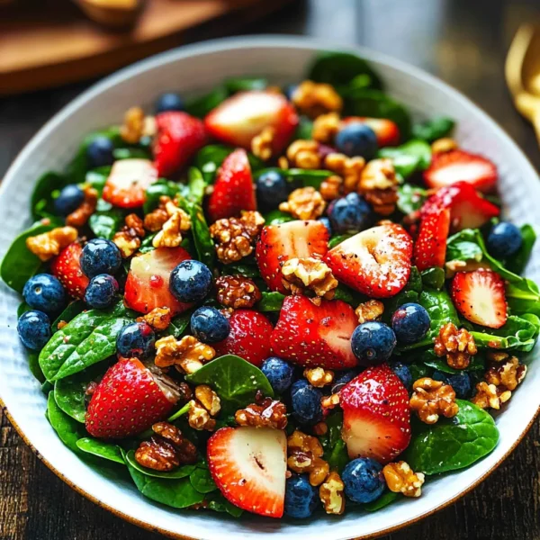 15-Minute Strawberry Spinach Salad