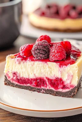 WHITE CHOCOLATE RASPBERRY CHEESECAKE