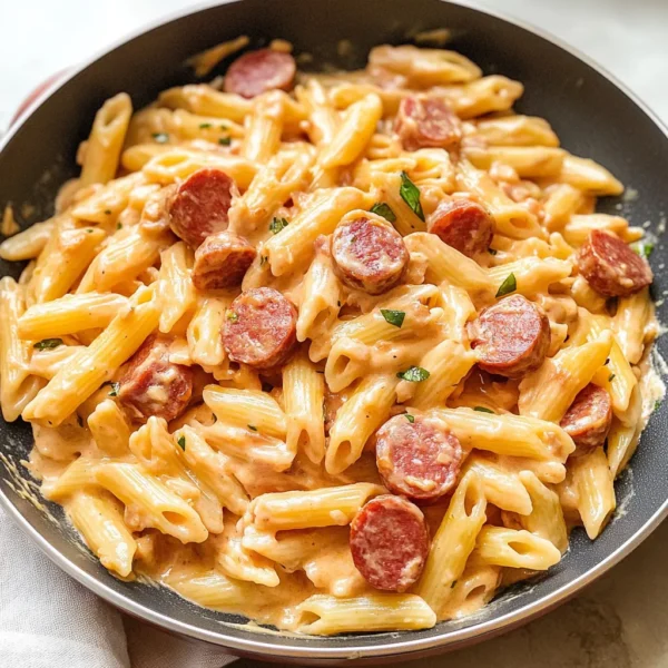 Cheesy Kielbasa Pasta