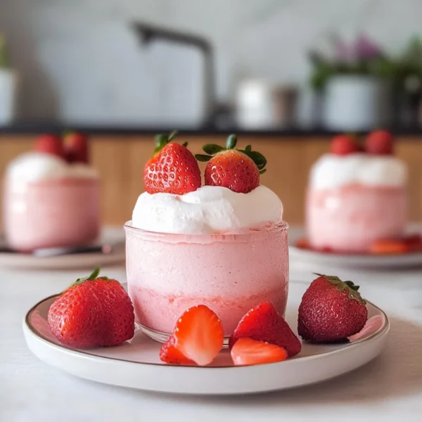 Easy Fresh Strawberry Mousse