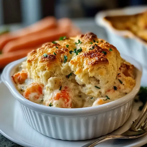 A Cozy Bite of the Coast: Cheddar Bay Biscuit Seafood Pot Pie